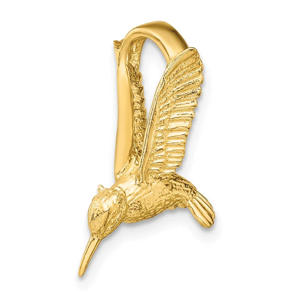 14K 3-D Hummingbird Charm