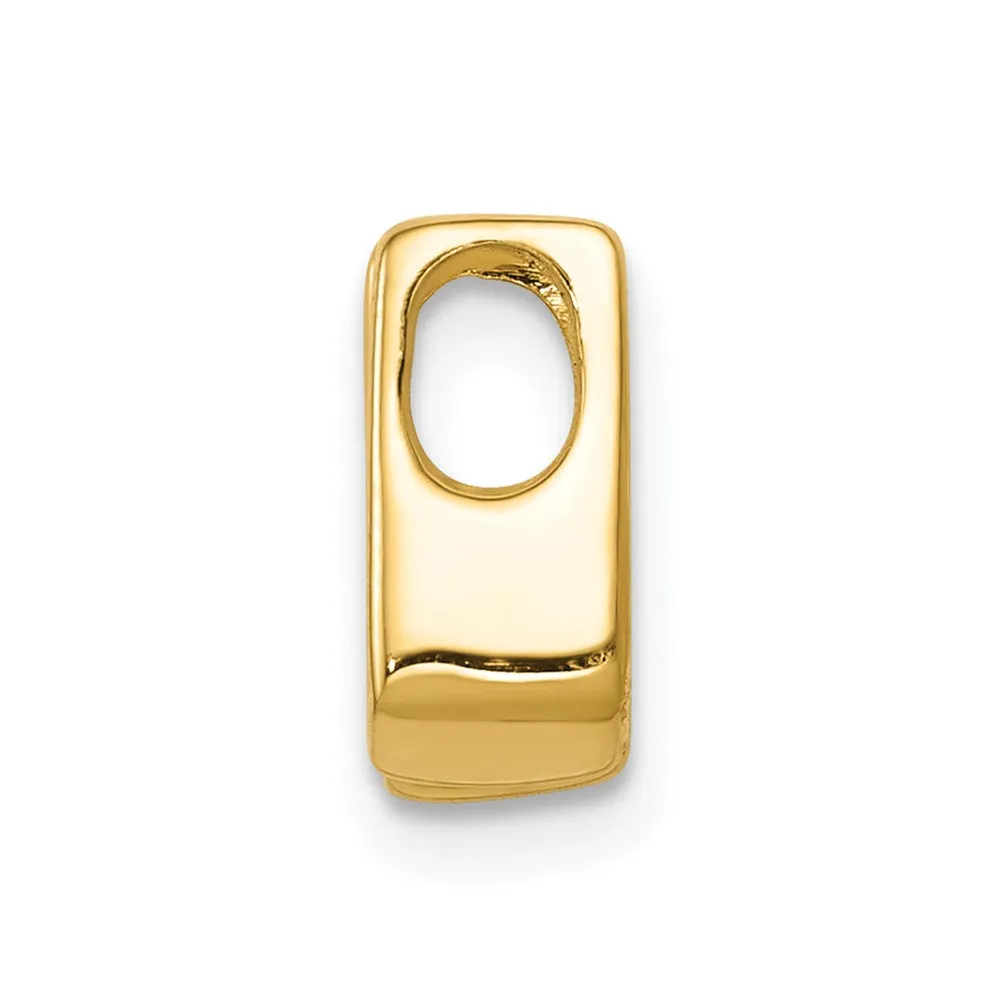14k Yellow Gold A 3.75mm Diamond Slide