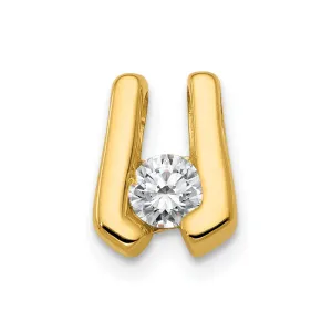 14k Yellow Gold A 3.75mm Diamond Slide