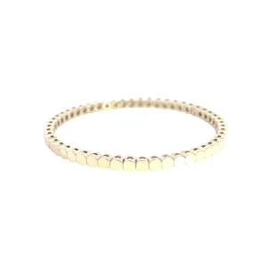 14K YELLOW GOLD STRETCHY CIRCLE  BRACELET
