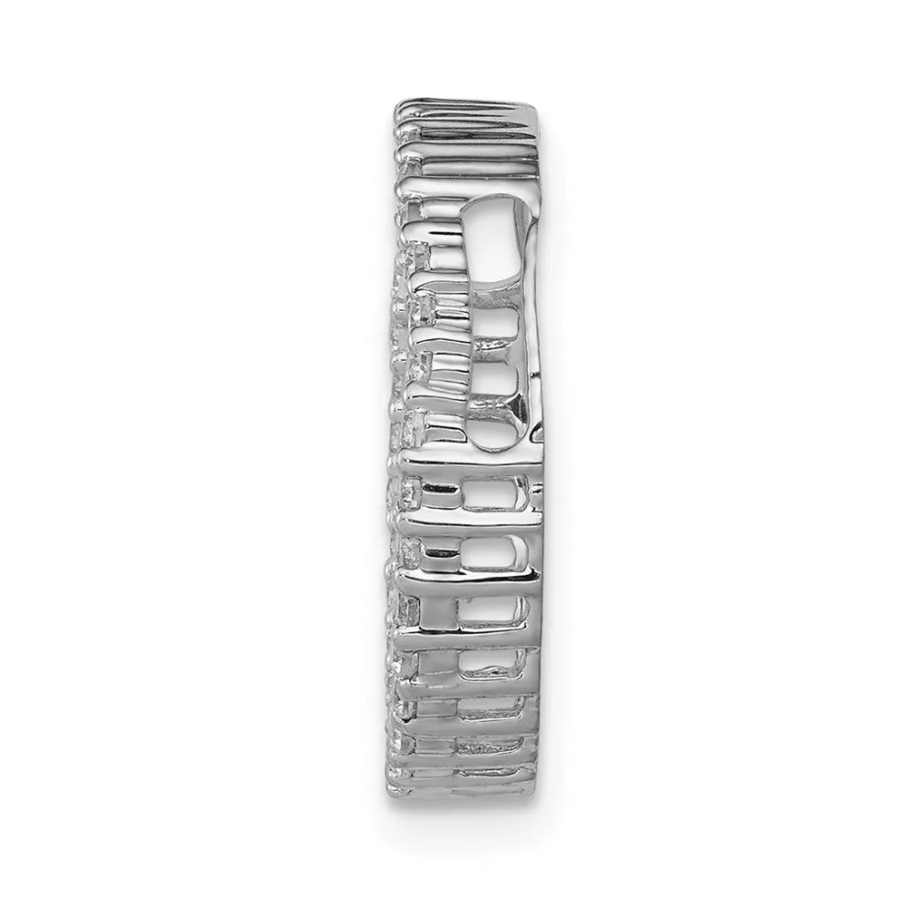14kw Lab Grown Diamond SI1/SI2, G H I, Circle Pendant