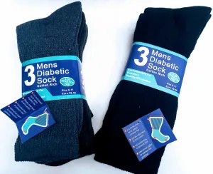 3Pck Mens Diabetic Sock