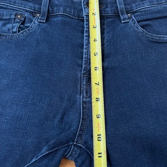 7 For all Mankind Kimmie Straight Leg Jeans Classic Skinny Dark Blue, Size 31