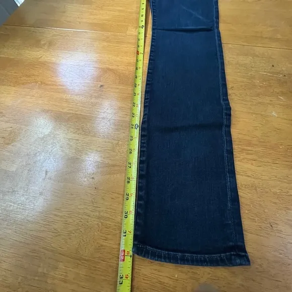 7 For all Mankind Kimmie Straight Leg Jeans Classic Skinny Dark Blue, Size 31