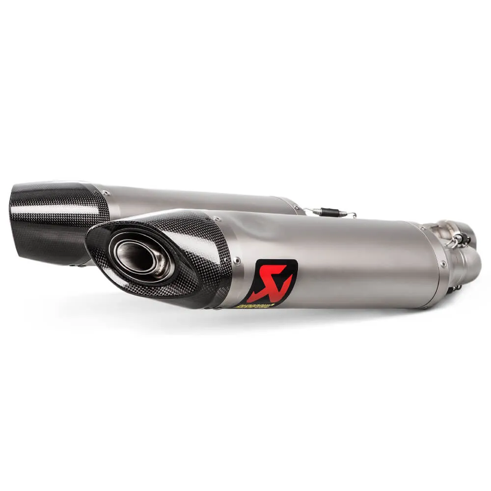 Akrapovic Titanium Twin Silencer Slip-On Kit S-A9SO1-HDT