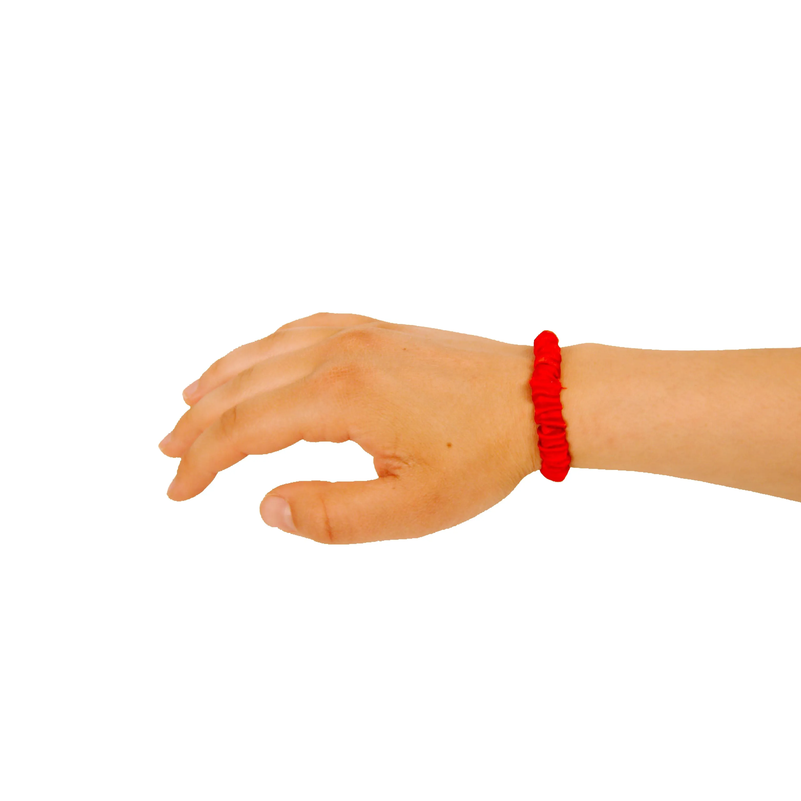 Amelia Beauty, Red Skinny Satin Scrunchies, 2in Diameter, Gentle and Strong Hold, No Snag, No Dents or Creases. 12 Pack