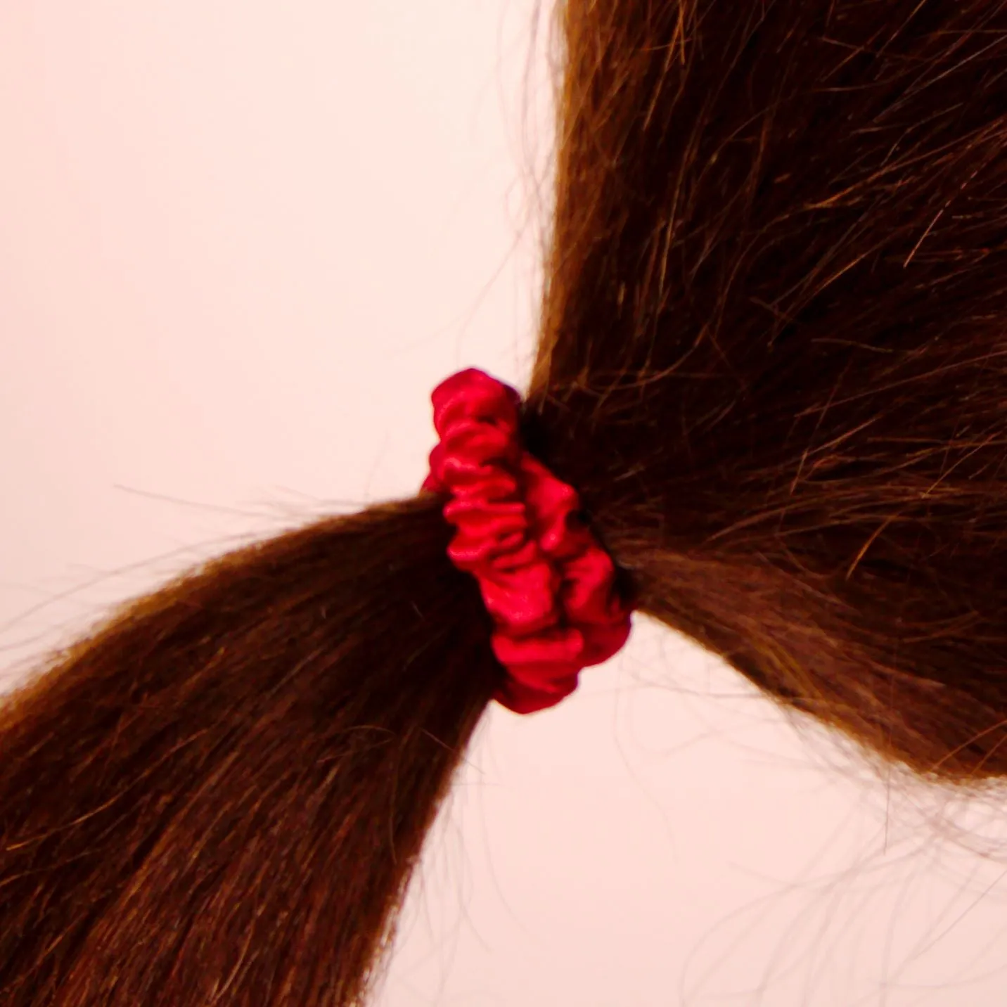 Amelia Beauty, Red, White and Blue Mix Skinny Satin Scrunchies, 2in Diameter, Gentle and Strong Hold, No Snag, No Dents or Creases. 12 Pack