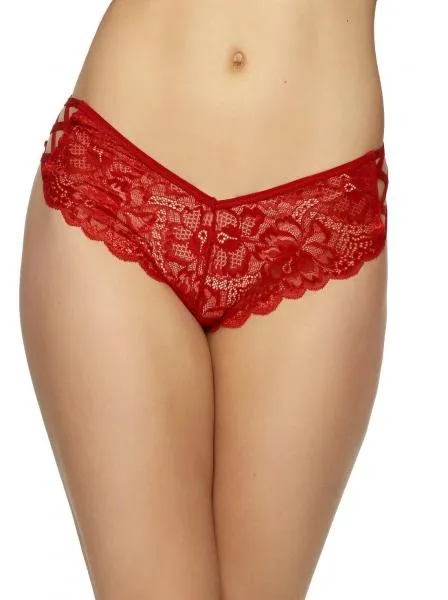 Angel Strappy Lace Hipster - Tango Red -