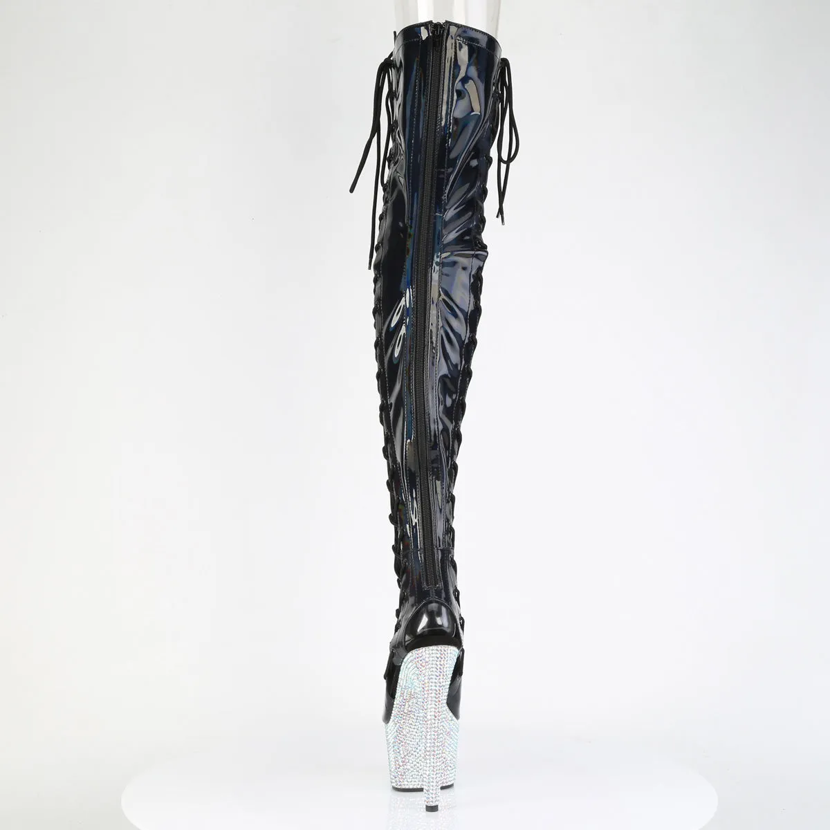 BEJEWELED-3052HG-7  Black Holo Patent/Silver Multi RS