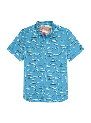Boat Marina Short Sleeve Knit Shirt