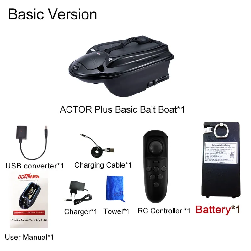 Boatman Actor Plus Basic Bait Boat