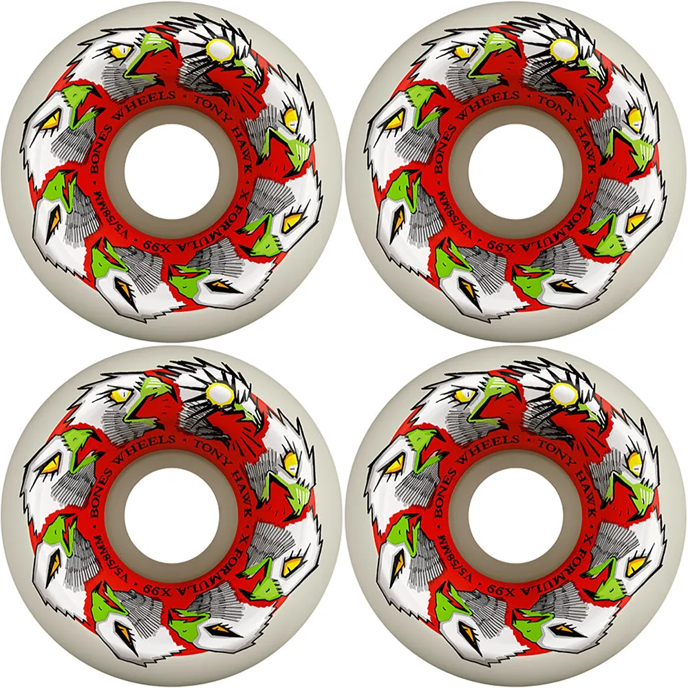 Bones X-Formula Tony Hawk Animation V5 Sidecut 99A Wheels 58mm