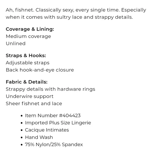 Cacique 42I Unlined Balconette Bra