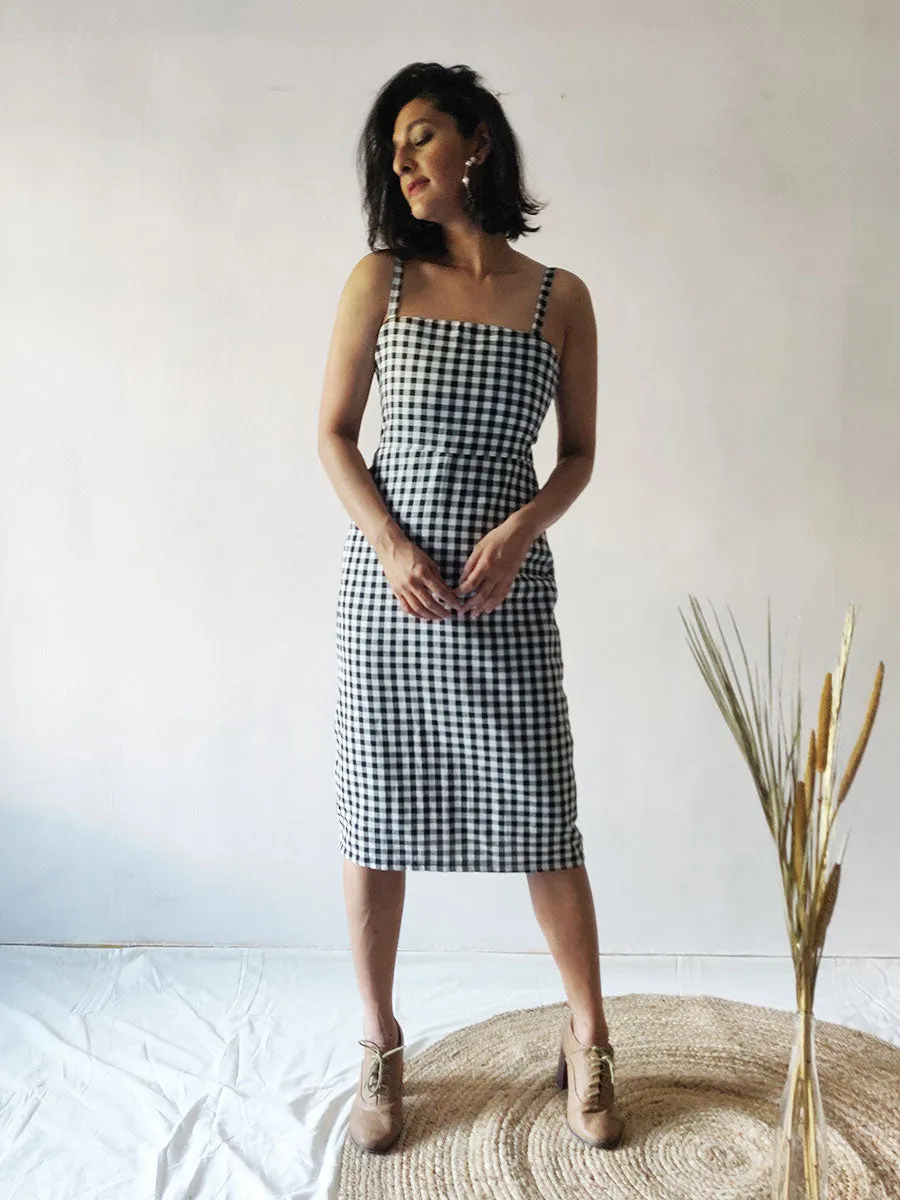 Checkered Strappy Dress