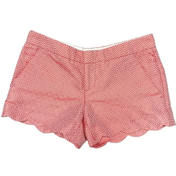 Club Monaco - EC - Women's Coral Patterned Shorts