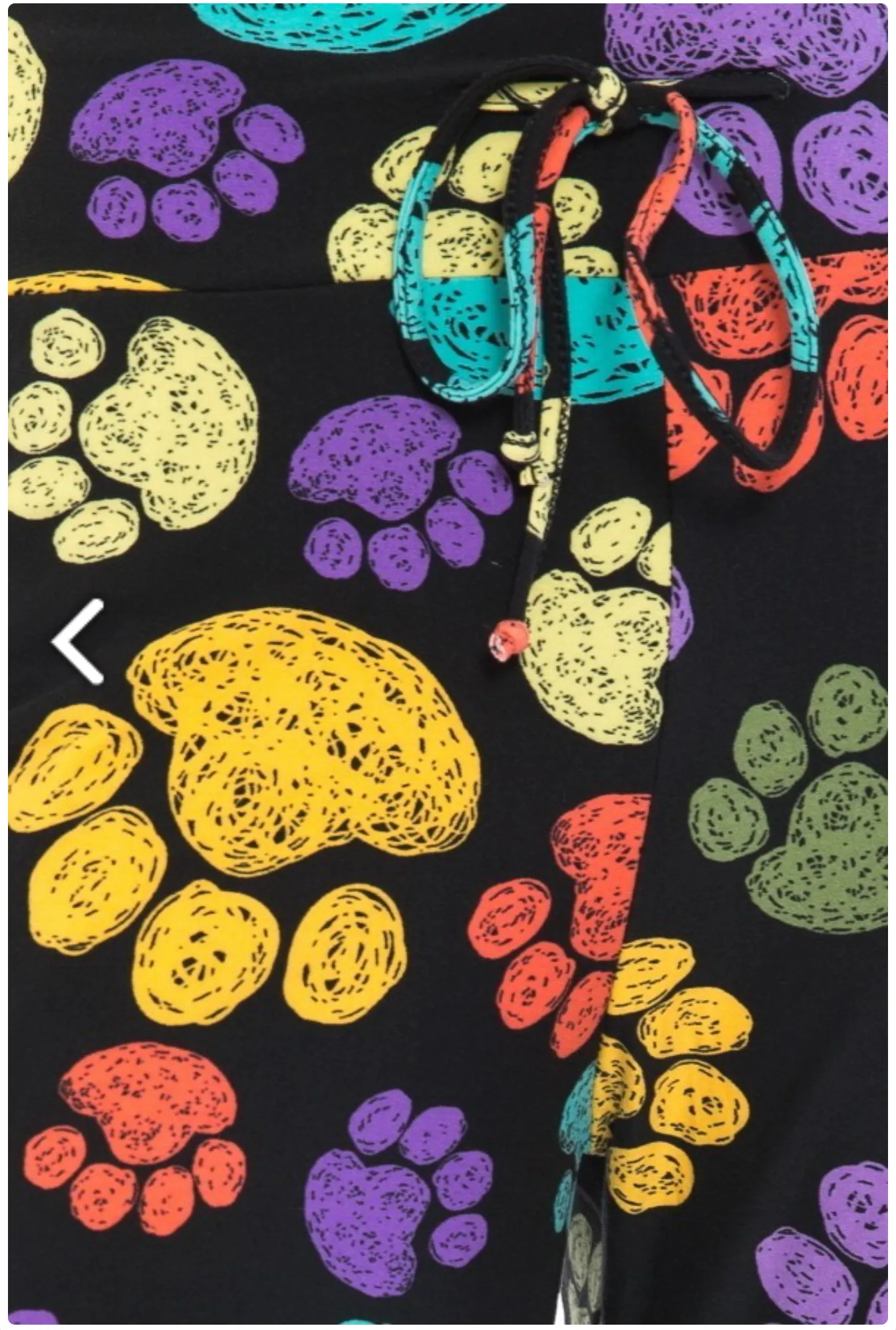 Colorful Paw Print Lounge Pant