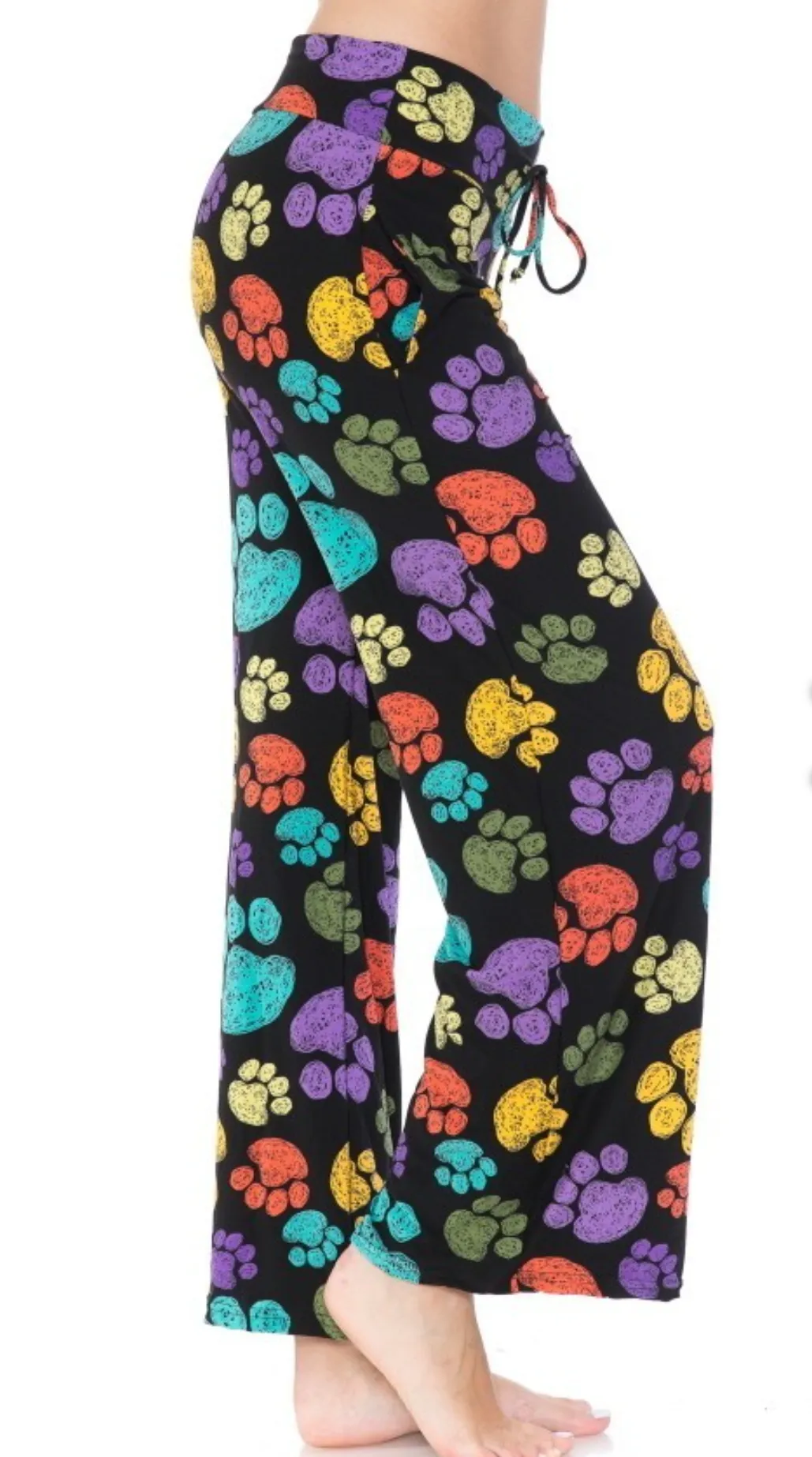 Colorful Paw Print Lounge Pant