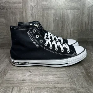 Converse CTAS By You Stay Positive Men's 10.5 Black Hightop Shoes