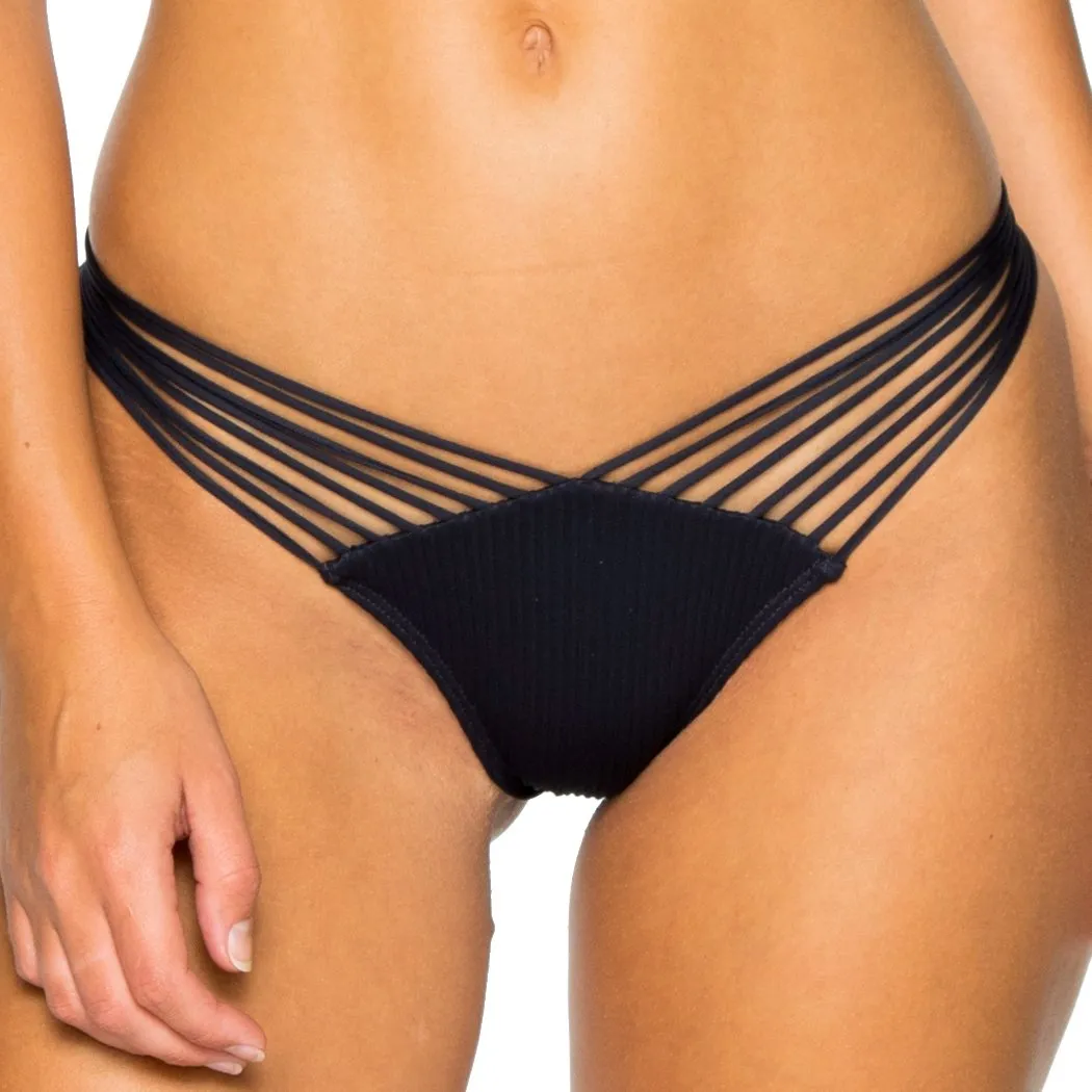 COSTA DEL SOL - Strappy Brazilian Ruched Back Bottom