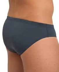 COSTUME ARENA UOMO SLIP NUOTO PISCINA GRIGIO E VERDE SOLID BRIEF