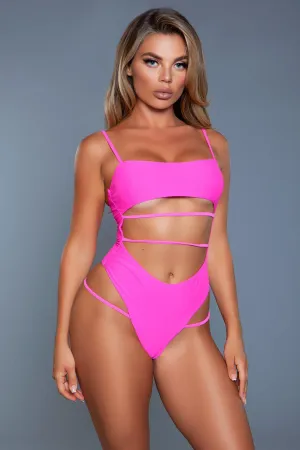 Cut Out Front One Piece Swimsuit