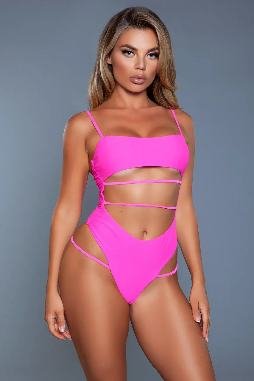 Cut Out Front One Piece Swimsuit