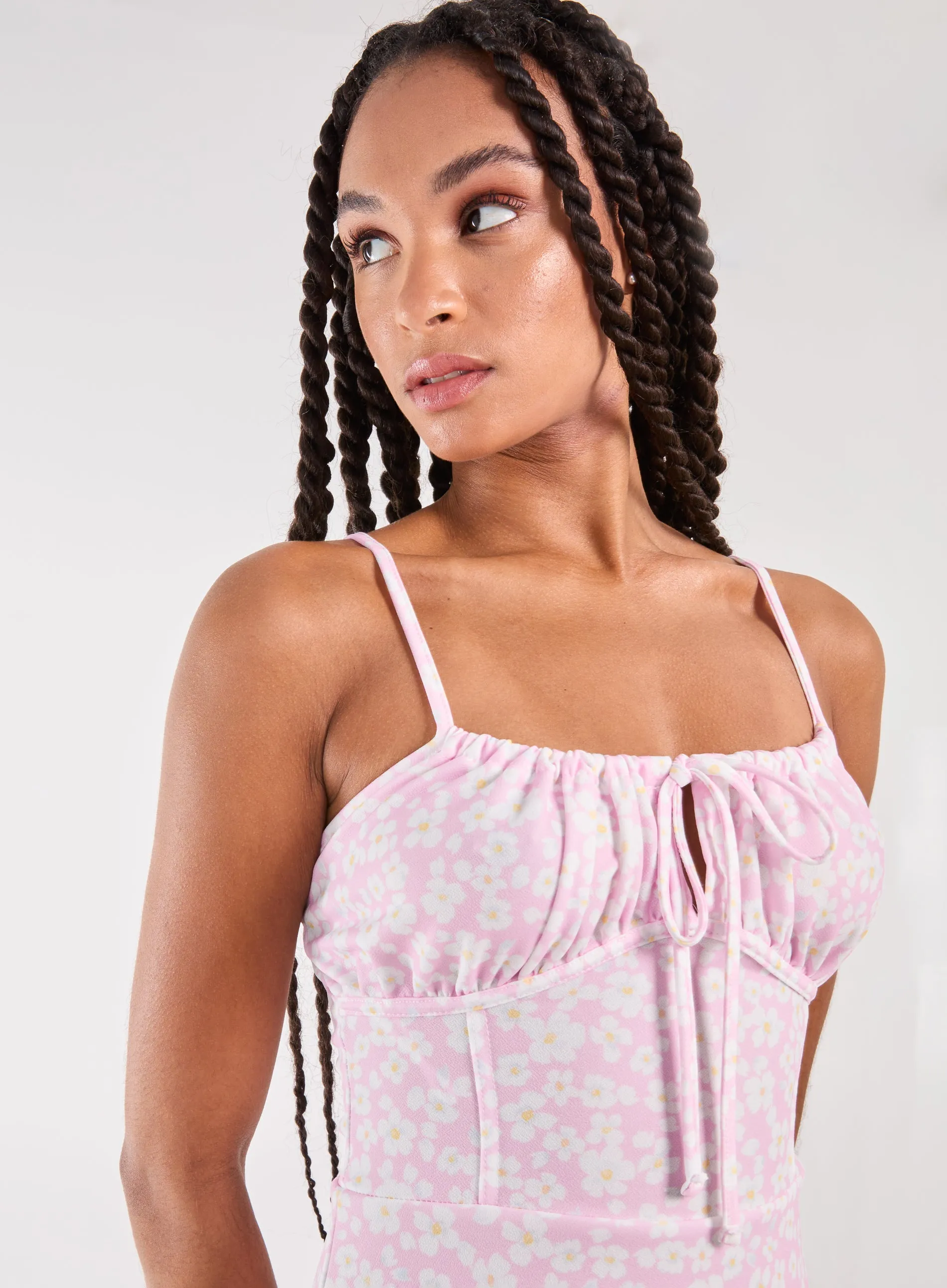 Daisy Ditsy Strappy Mini Dress