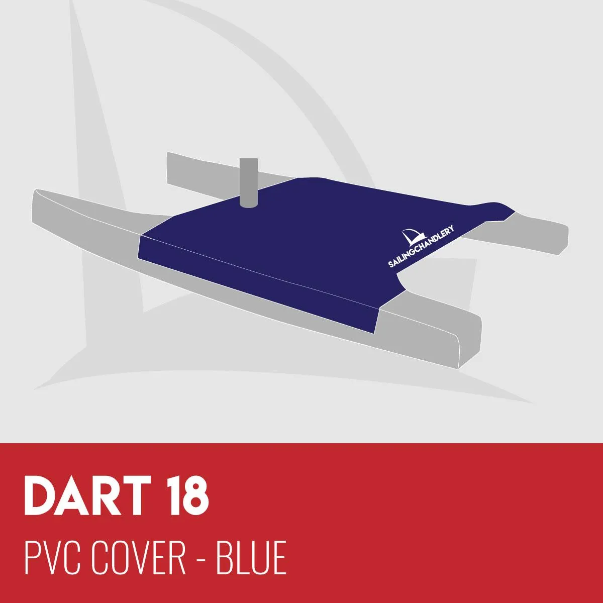 Dart 18 Trampoline Cover - PVC Blue