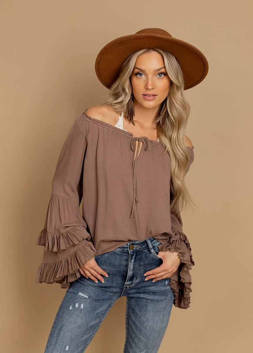 Devina Top in Light Mahogany