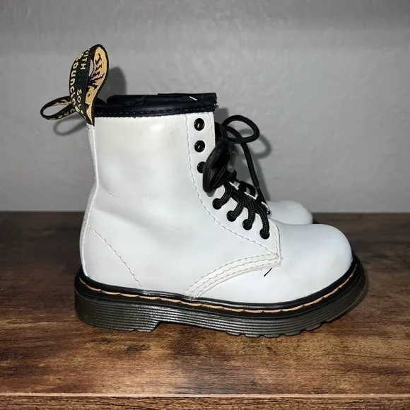 Dr. Martens 1460 8-Eye Boot - Little Kid - White