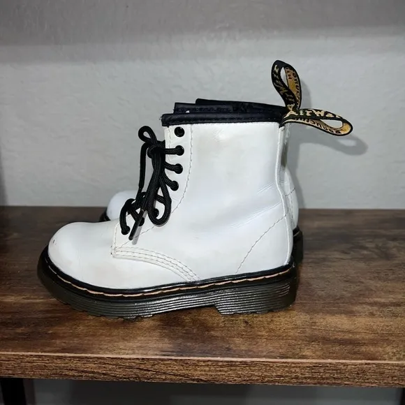 Dr. Martens 1460 8-Eye Boot - Little Kid - White