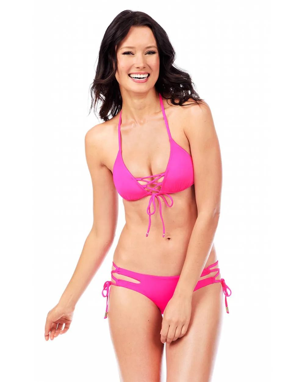 Envy Push Up ® Corset Top & Cutout String Bikini Bottom