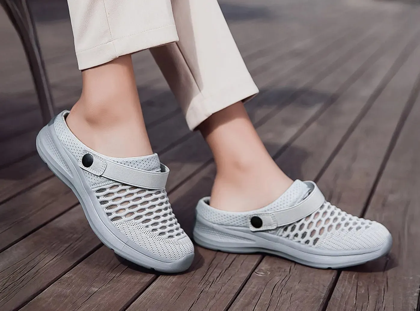 FitVille Women's Summer Knit Sandals V2