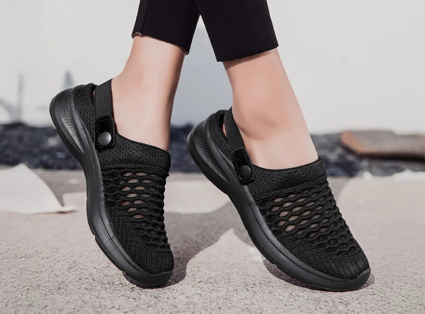 FitVille Women's Summer Knit Sandals V2