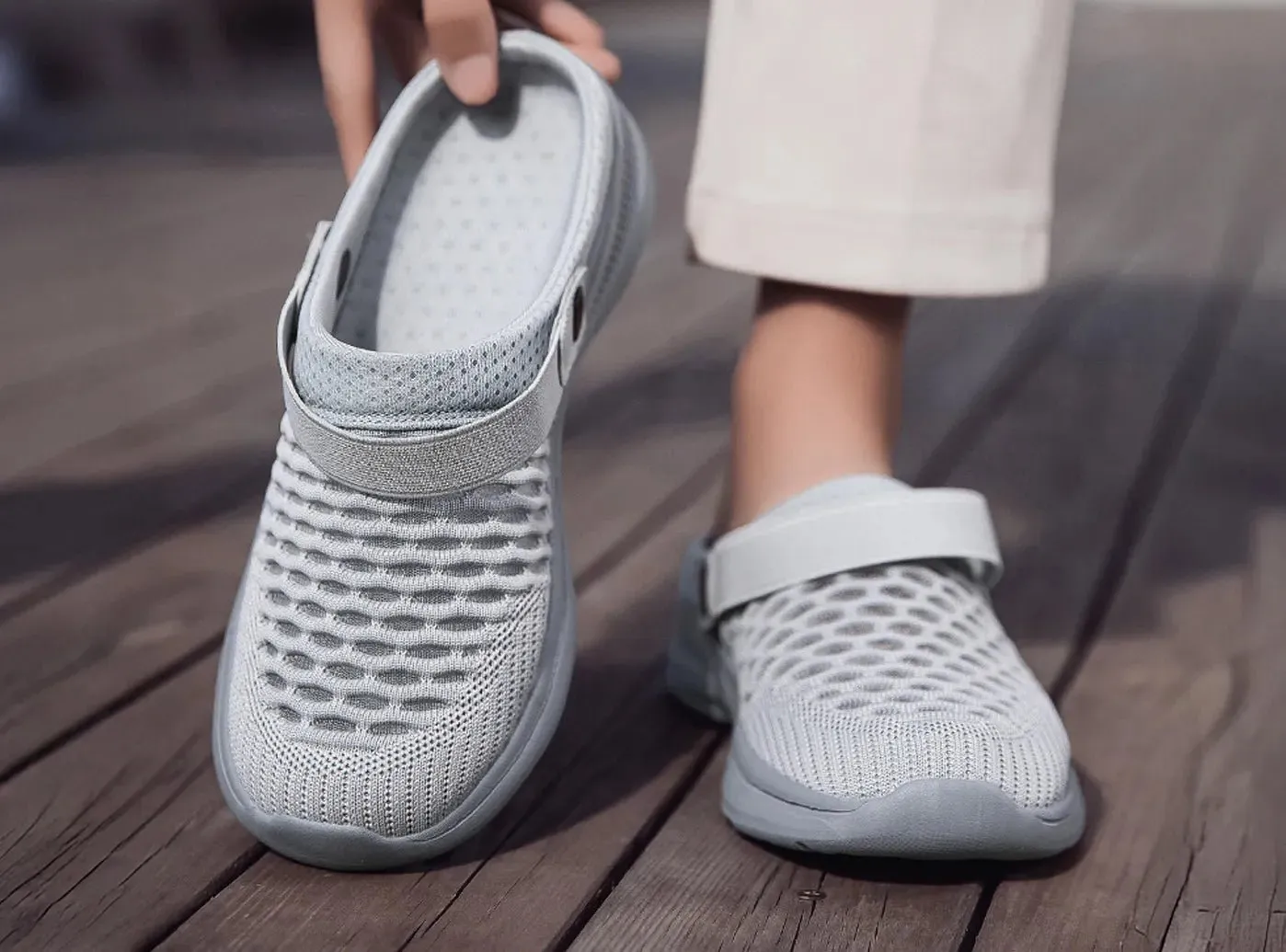 FitVille Women's Summer Knit Sandals V2
