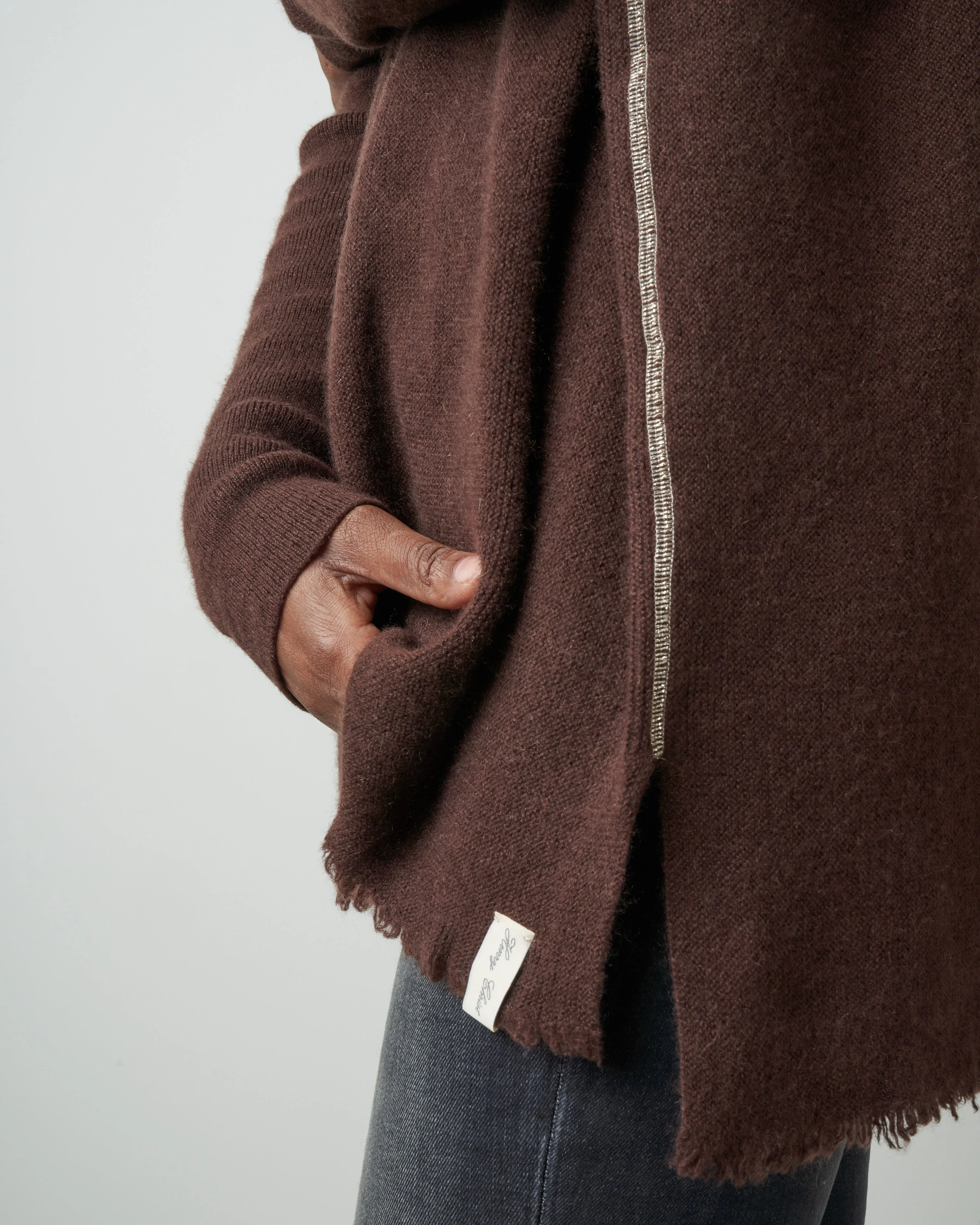 fringed tunic - brownie