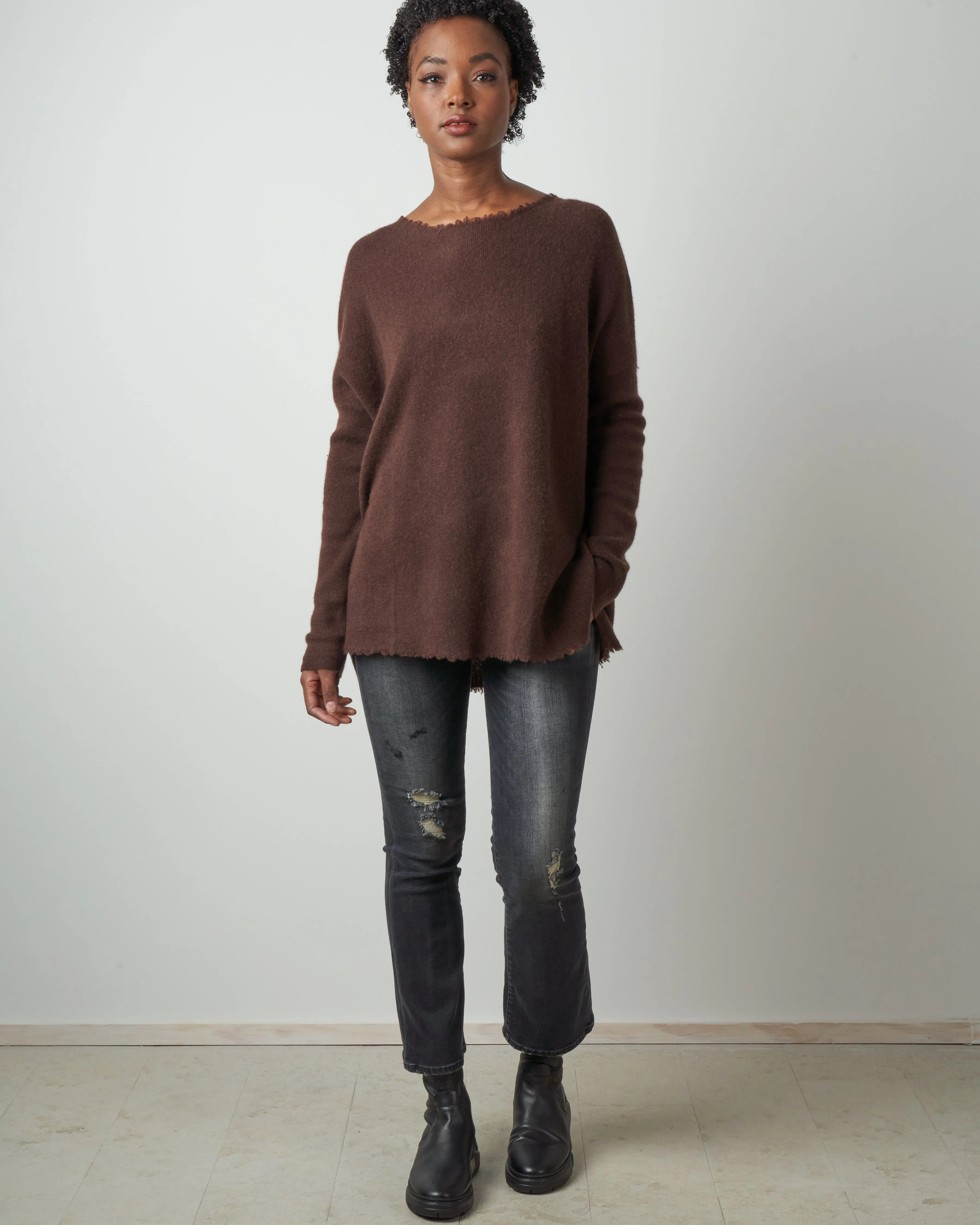 fringed tunic - brownie