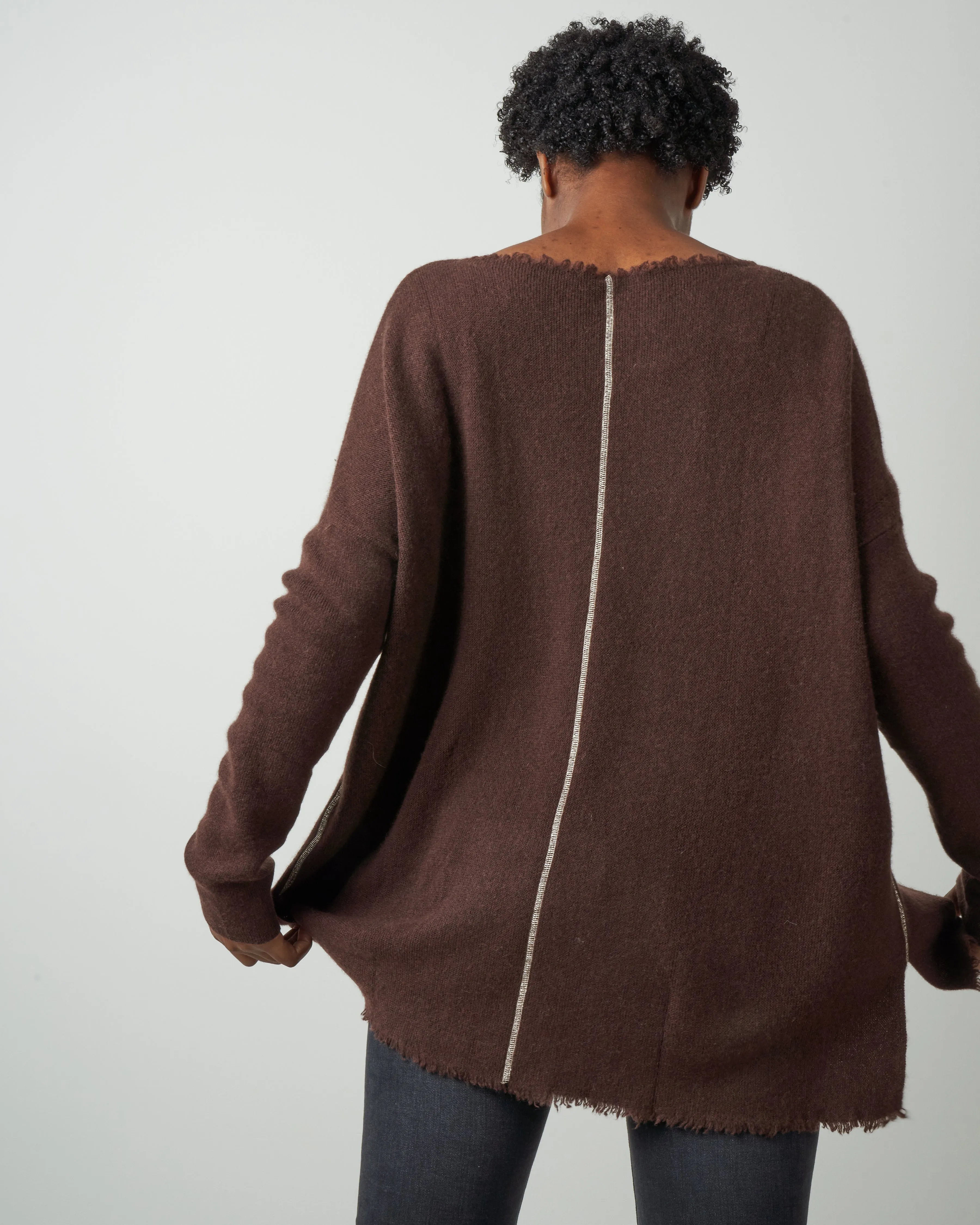 fringed tunic - brownie