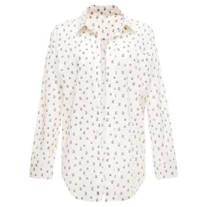 Fruity Floral Long Sleeve Button Down Shirt