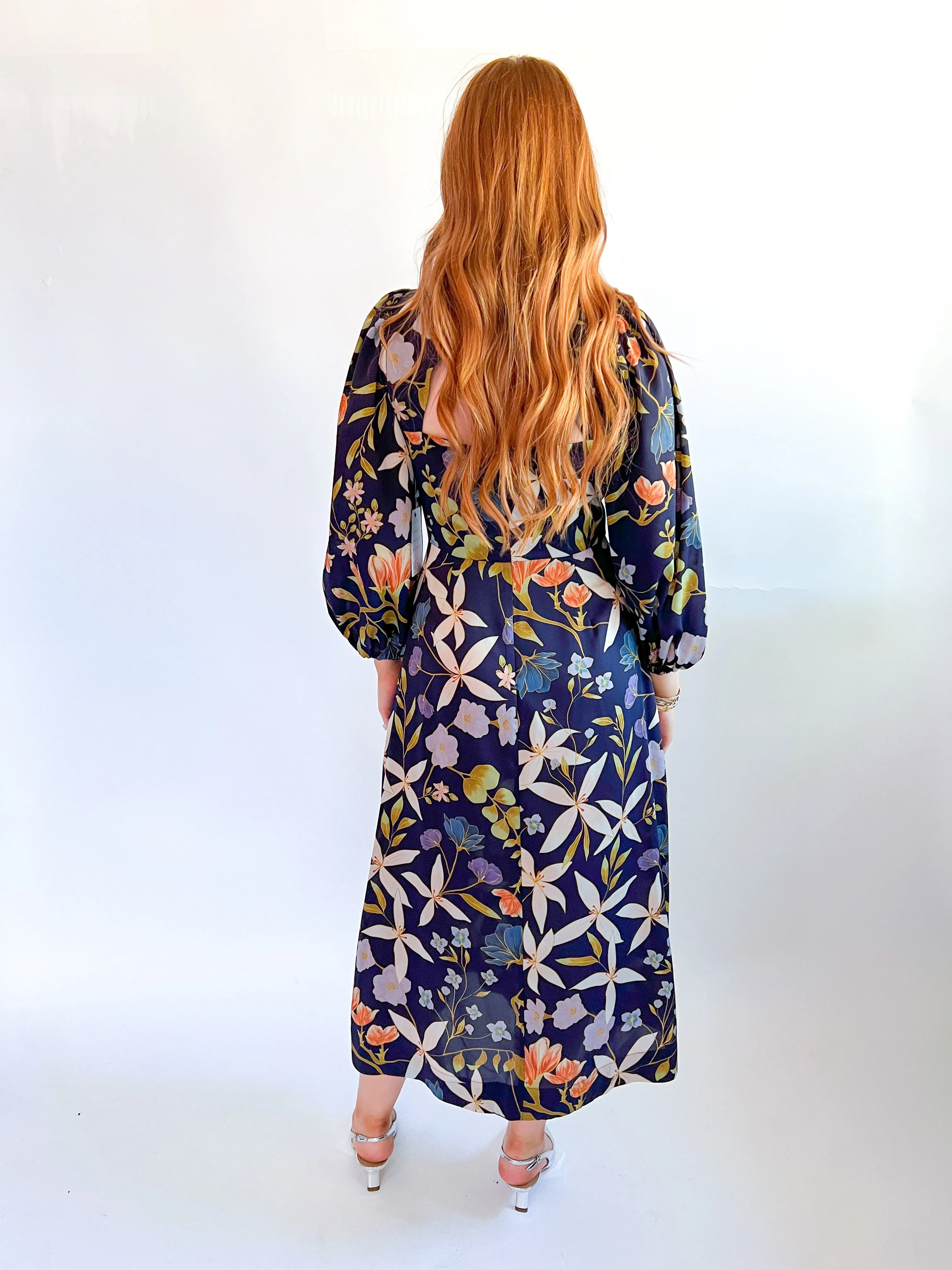 Gina Flora Midi Dress