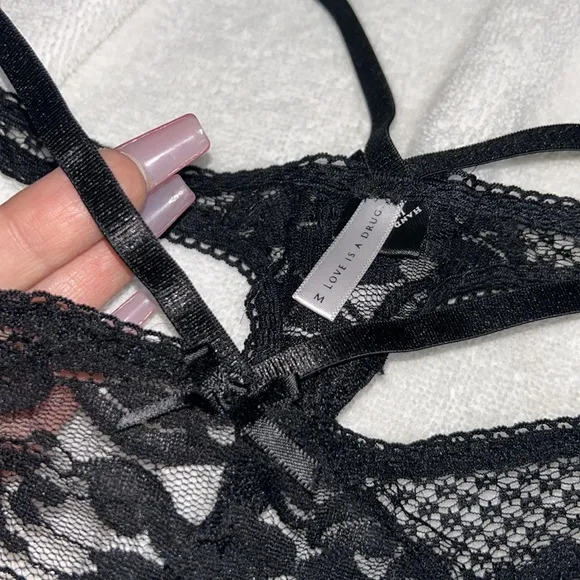 High Waisted Panties black vs pink / love is a drug Silver blackCheetah