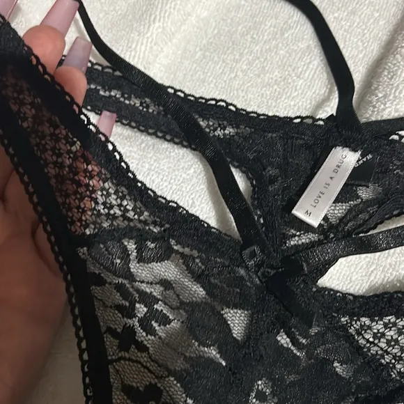 High Waisted Panties black vs pink / love is a drug Silver blackCheetah