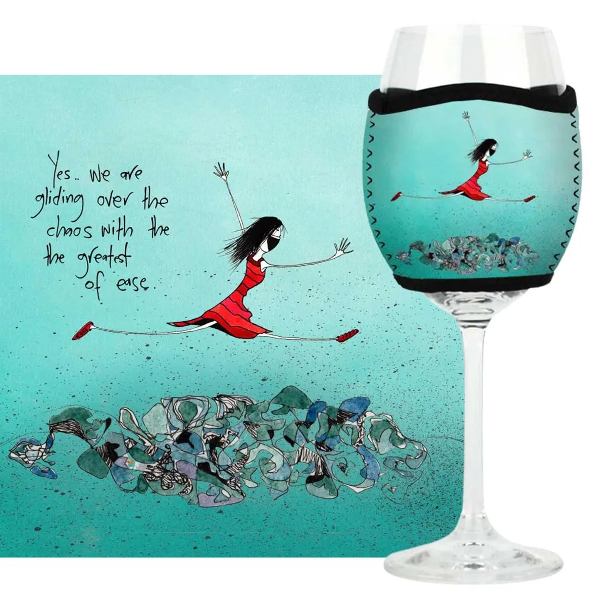 Imagine Ellie White Wine Glass Cooler (Standard)
