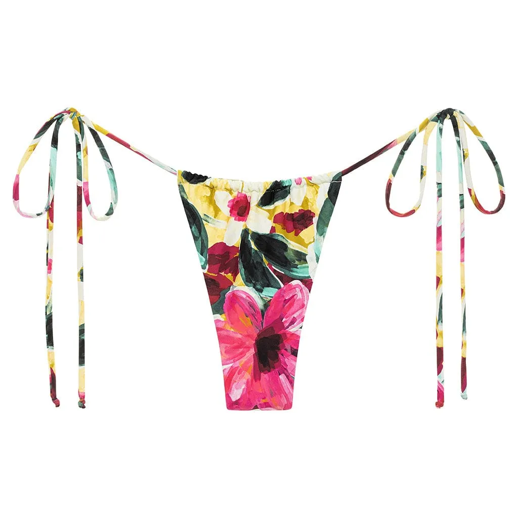 isla floral Brasil Tie-Up Bikini Bottom