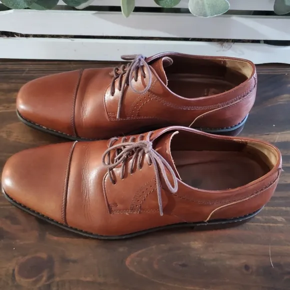 Johnston &amp; Murphy Men's XC4 Branning Cap Toe 15-2726 Tan WP Calfskin Siz…