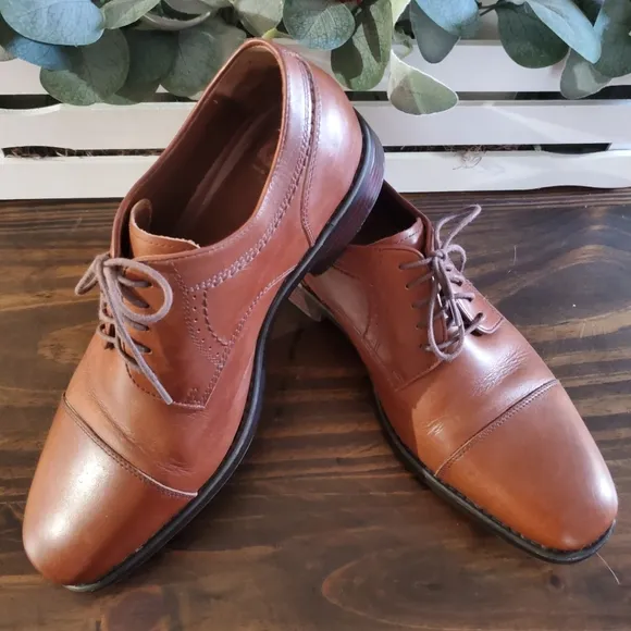 Johnston &amp; Murphy Men's XC4 Branning Cap Toe 15-2726 Tan WP Calfskin Siz…