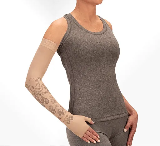 Juzo Soft 2000CG Print Series Armsleeves 15-20mmHg w/ Silicone Top