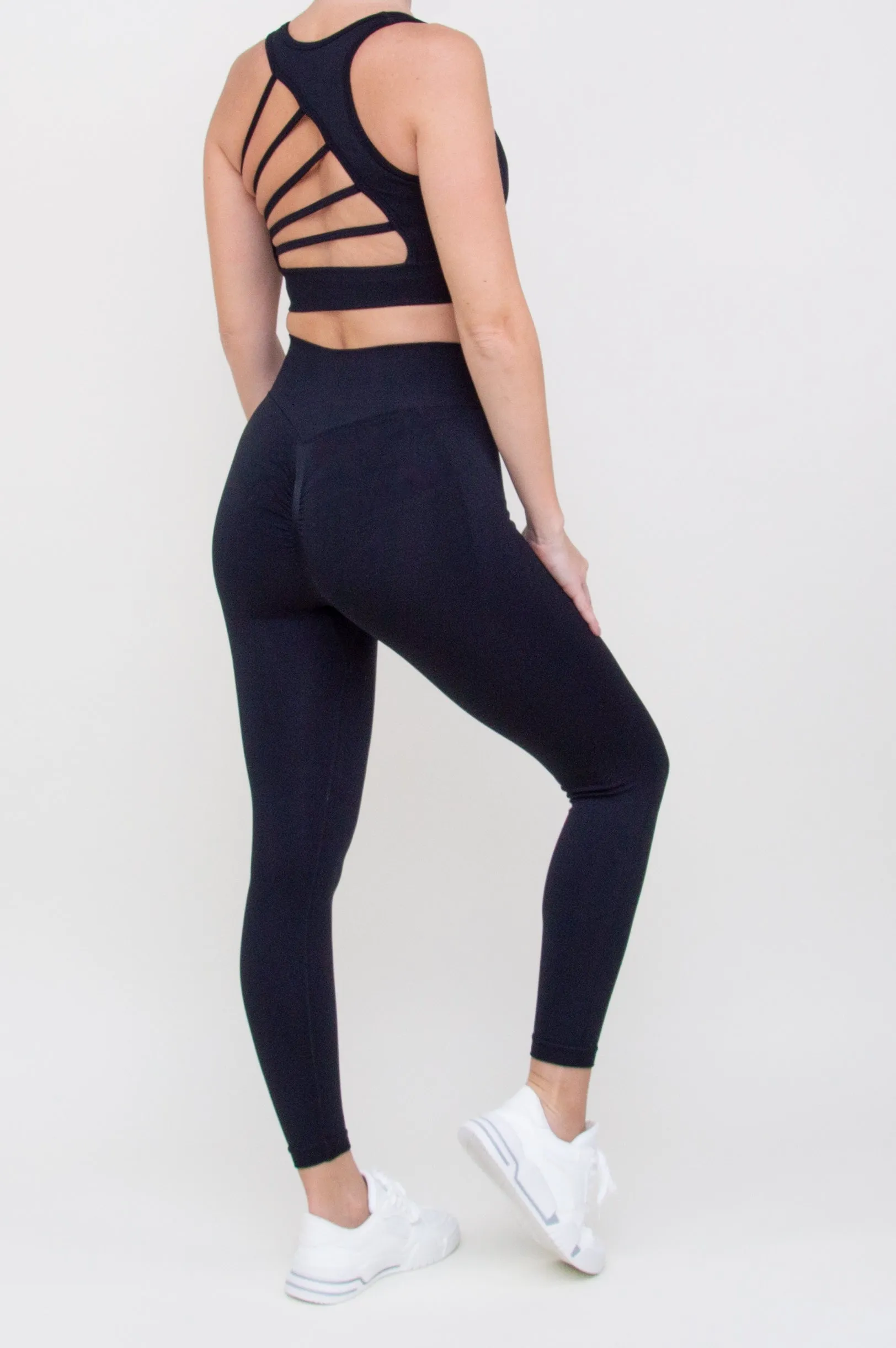Kostiumas "Strappy Back Black"