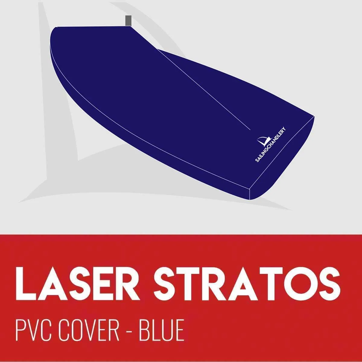 Laser Stratos Boom Up Boat Cover - PVC Blue