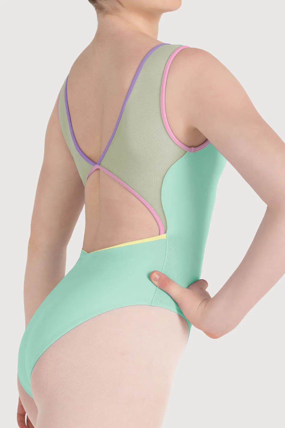 LB5245 - Bloch Chloe Boat Neck & Mesh Back Womens Leotard
